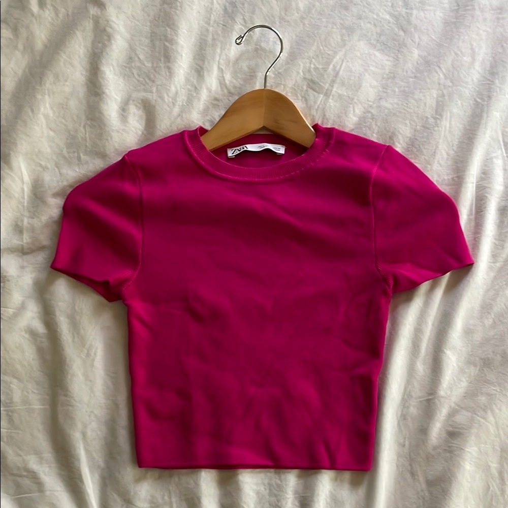 Zara Pink Short Sleeve Tee